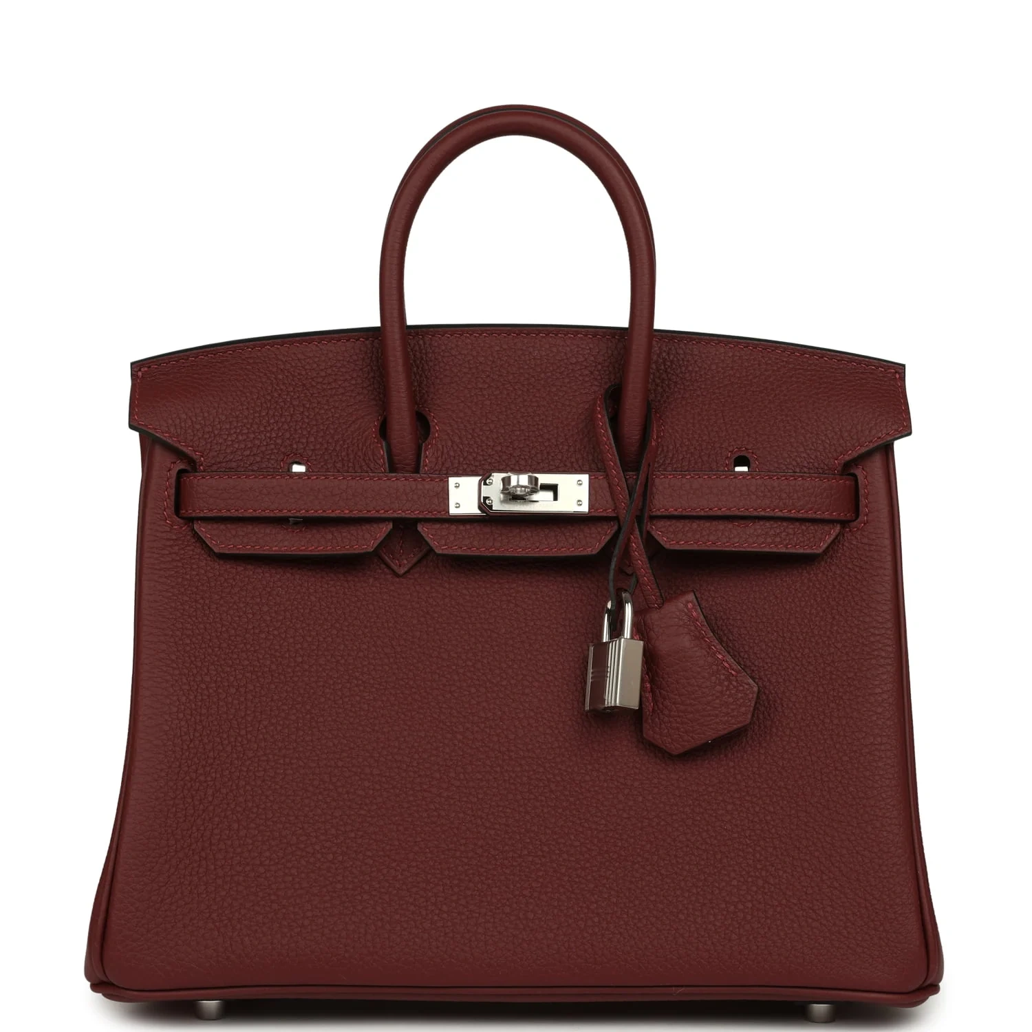 Birkin 25 Rouge H Togo Palladium Hardware