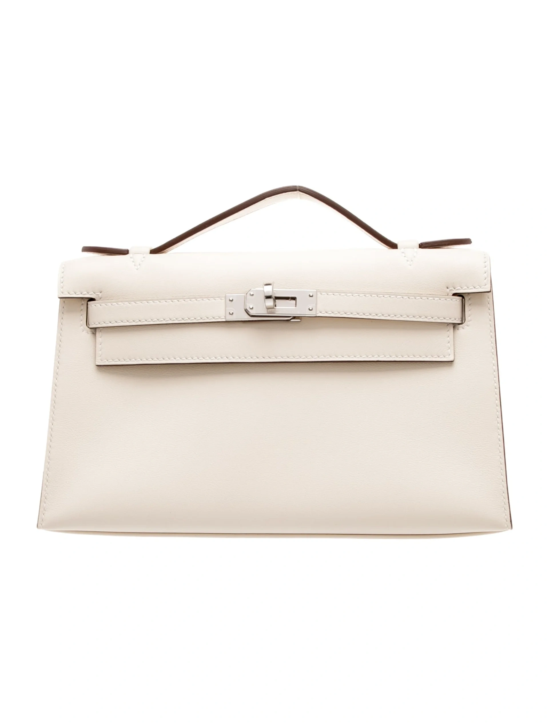 Kelly Pochette Nata Swift Palladium Hardware