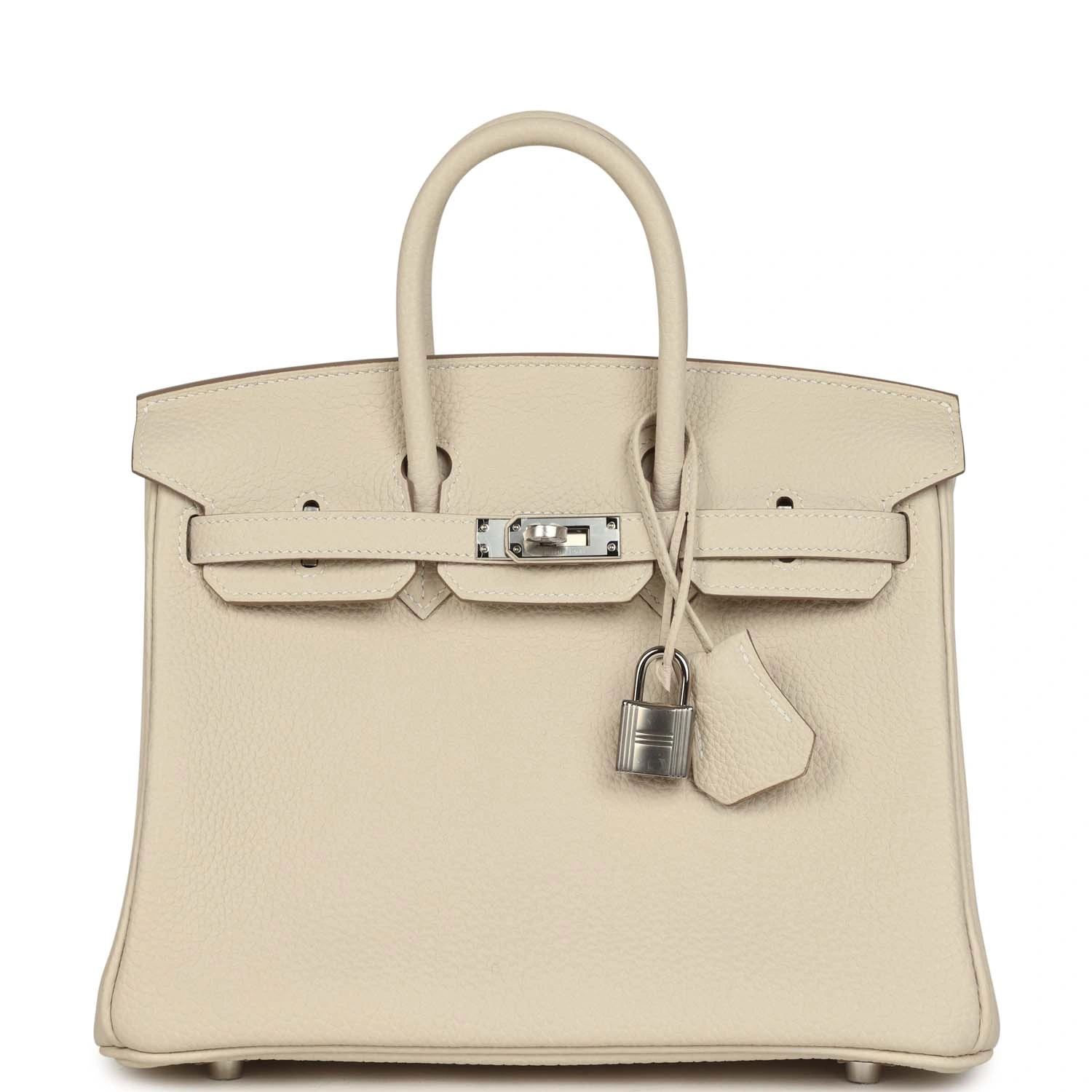 Birkin 25 Craie Togo Palladium Hardware