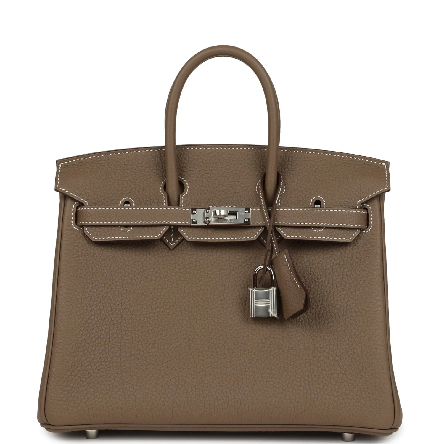 Birkin 25 Étoupe Togo Palladium Hardware