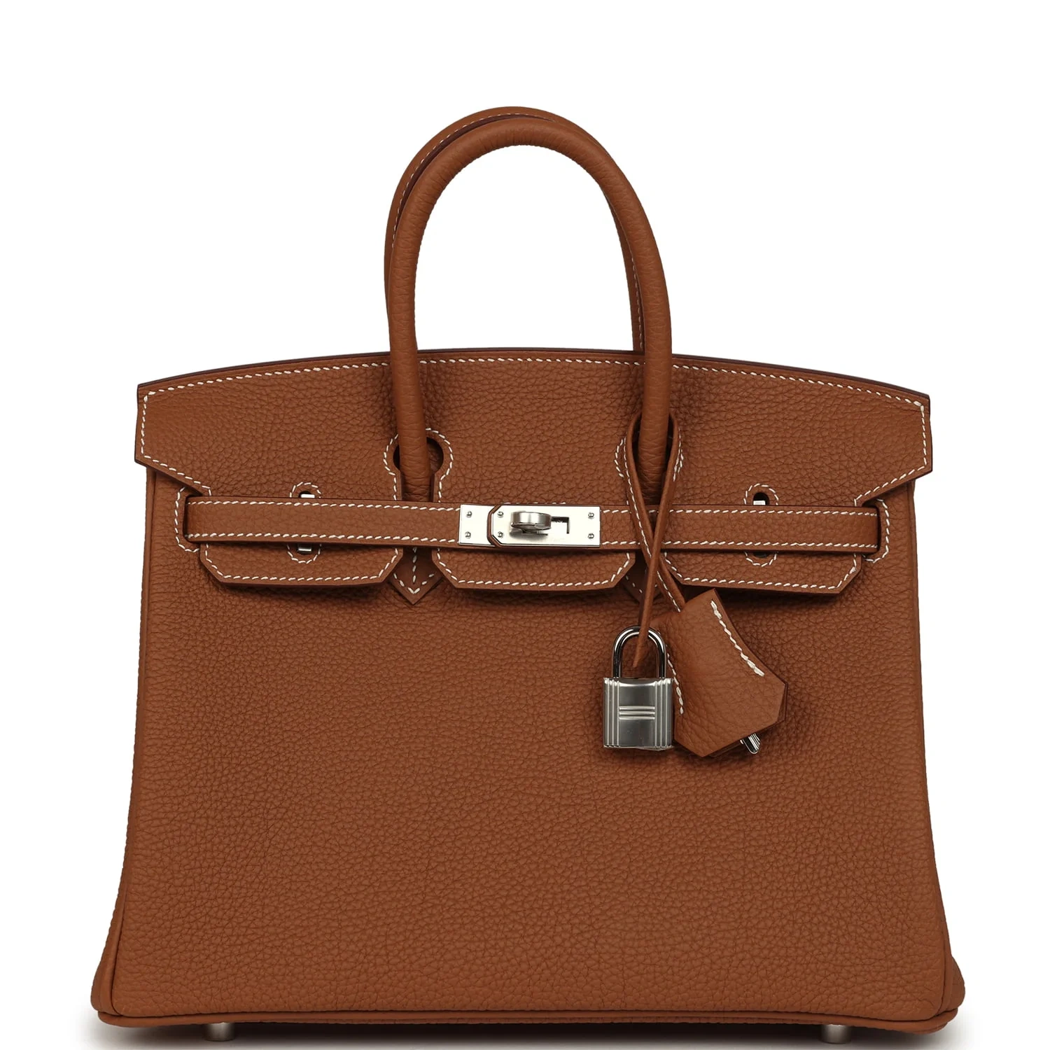 Birkin 25 Gold Togo Palladium Hardware