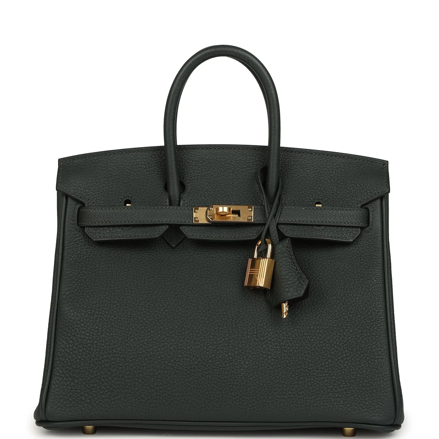 Birkin 25 Vert Foncé Togo Gold Hardware