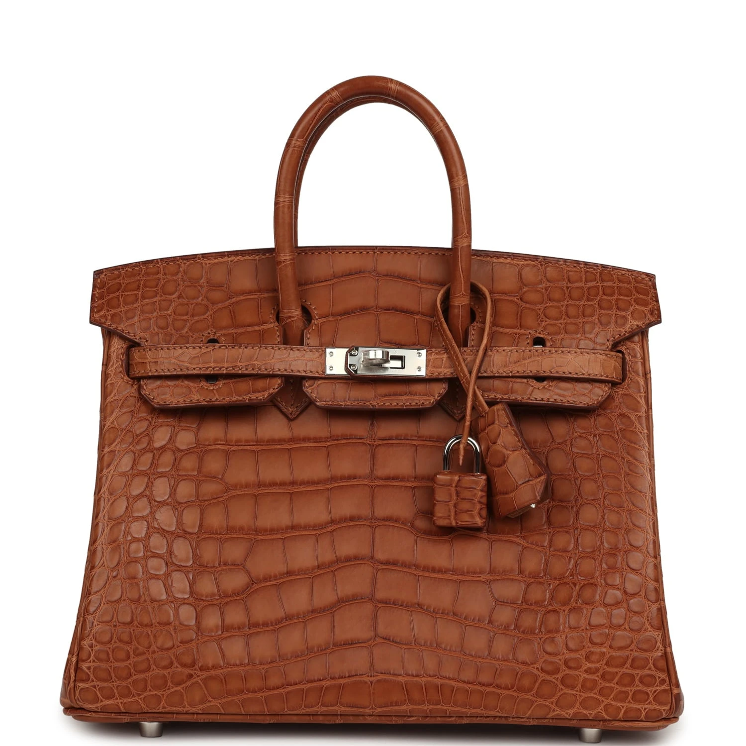 Birkin 25 Gold Matte Alligator Palladium Hardware