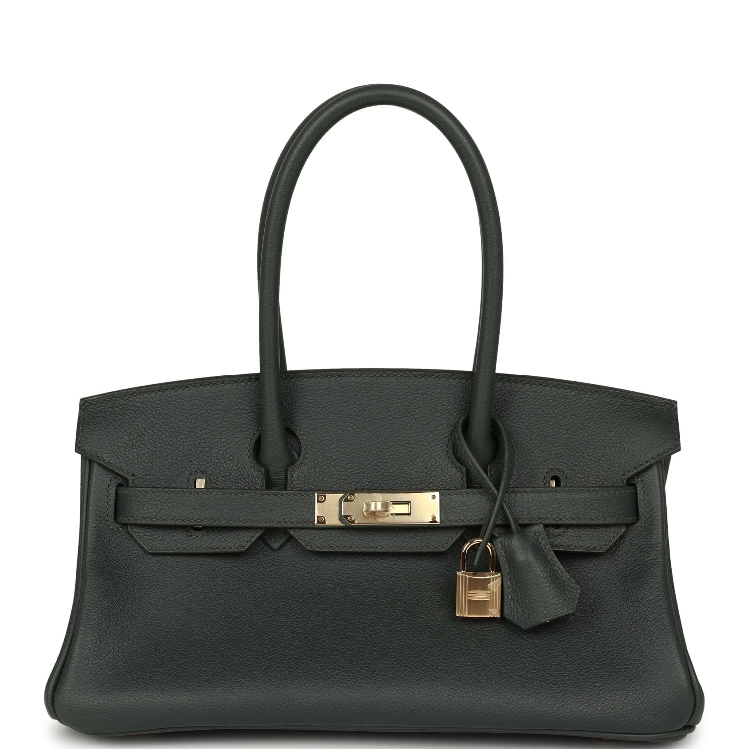 Birkin Shoulder Light 29 Vert Mangrove Evercolor Permabrass Hardware