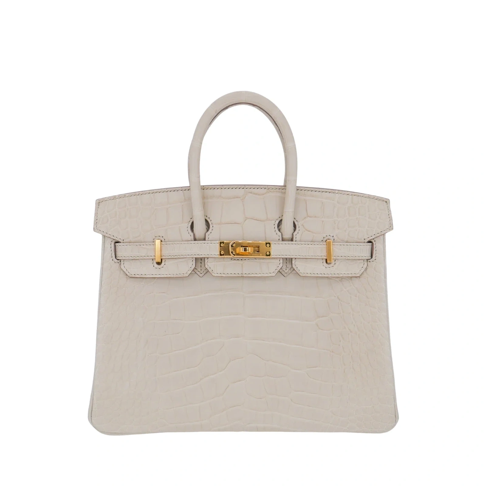 Birkin 25 Béton Matte Alligator Gold Hardware