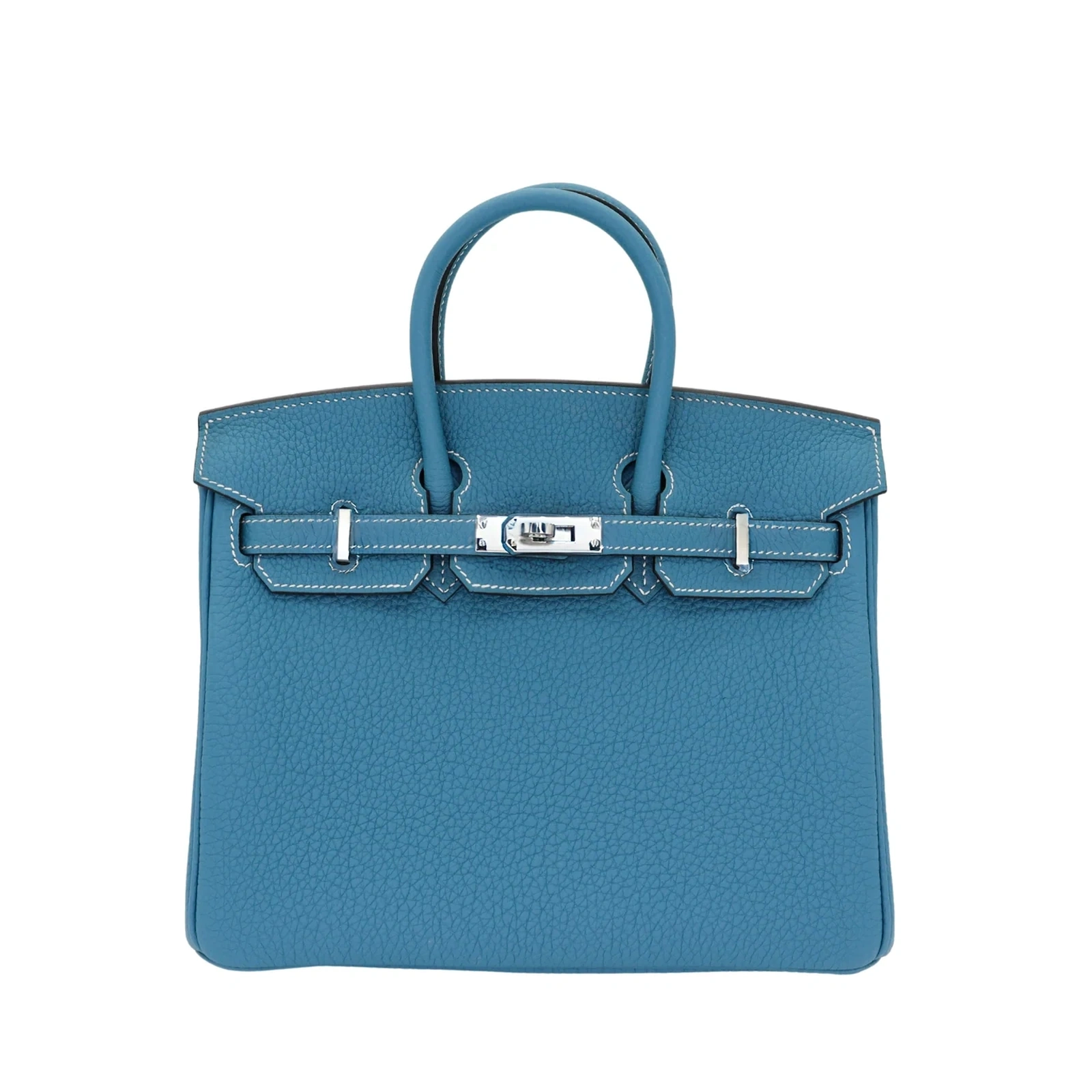 Birkin 25 Bleu Jean Togo Palladium Hardware