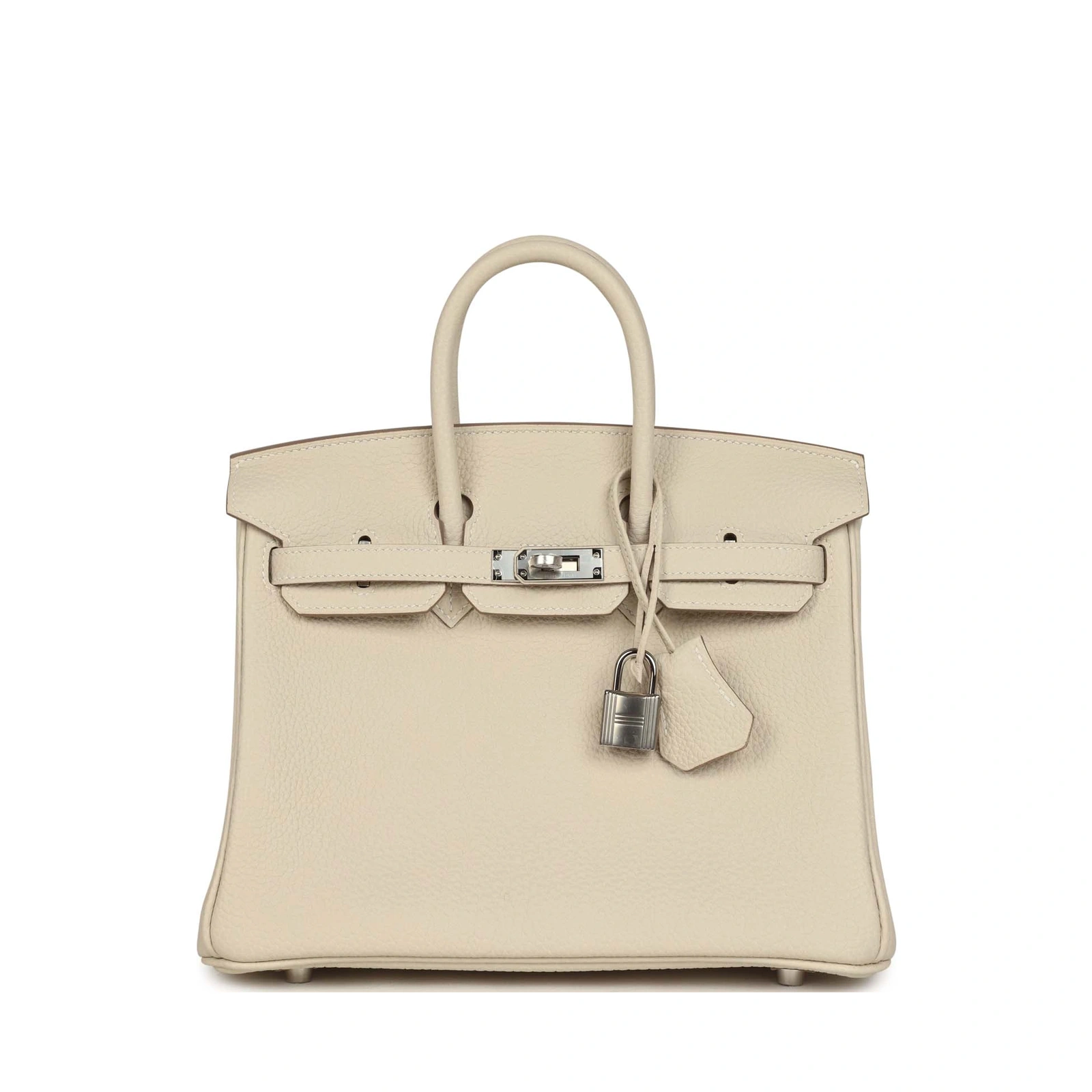 Birkin 25 Craie Togo Palladium Hardware