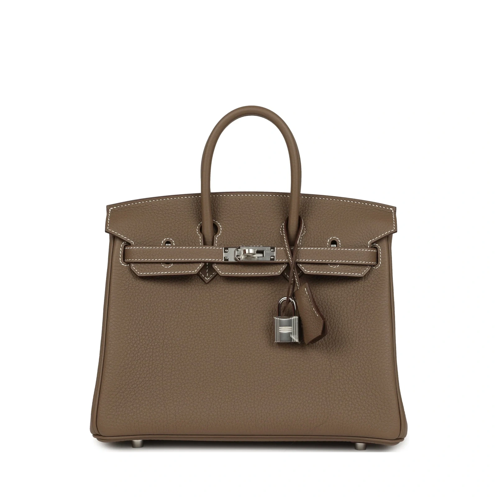 Birkin 25 Étoupe Togo Palladium Hardware