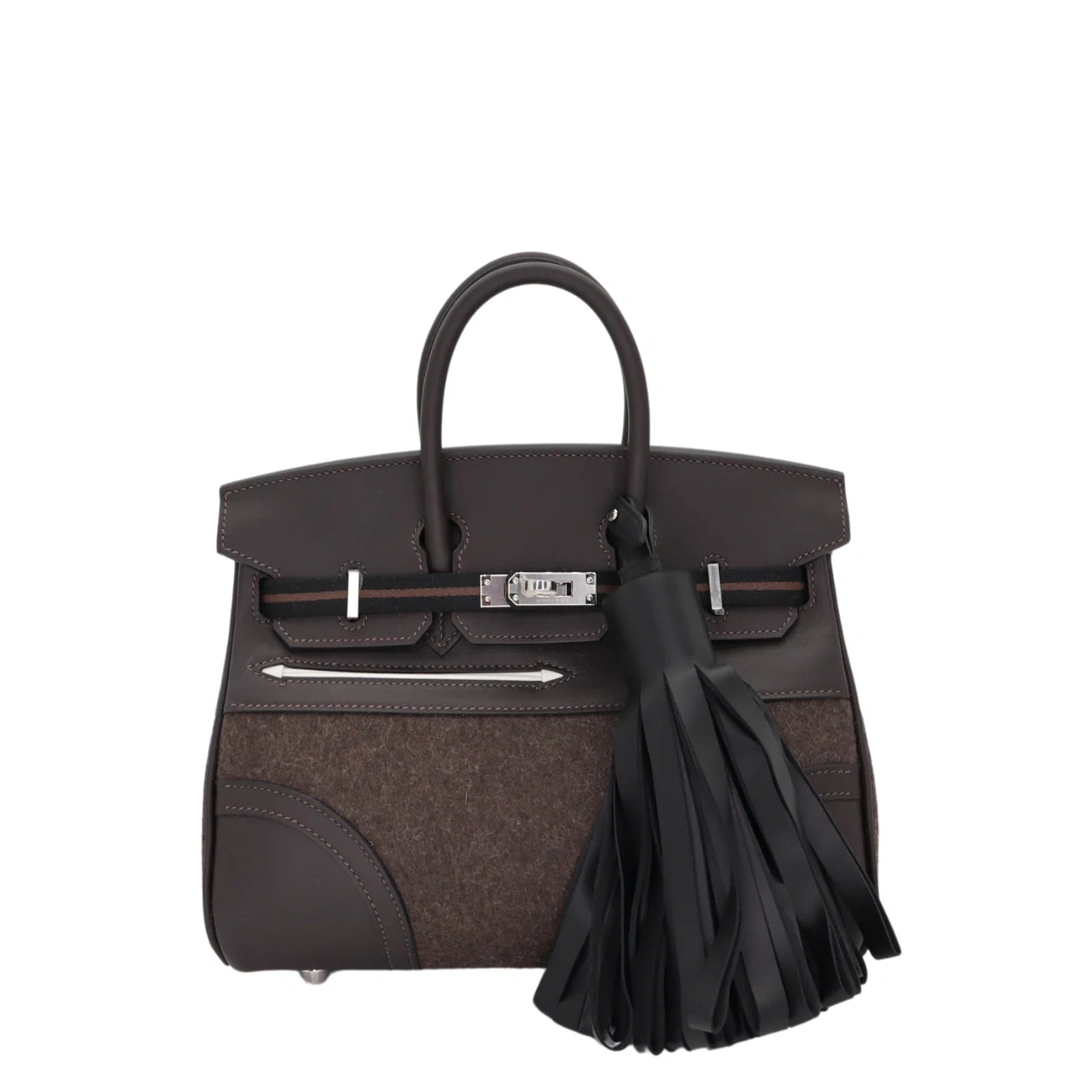 Birkin 25 Go Team Ébène Swift Palladium Hardware