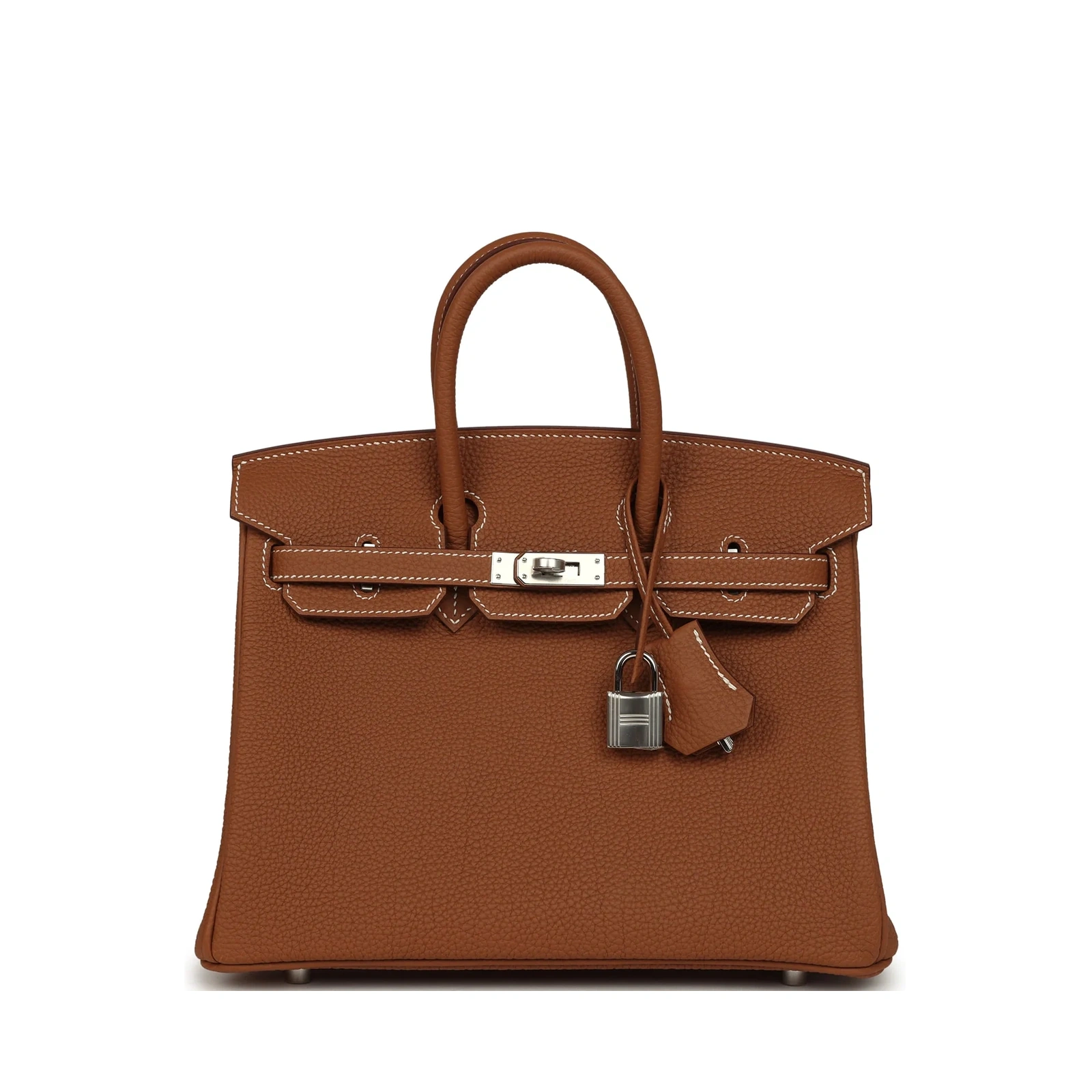 Birkin 25 Gold Togo Palladium Hardware