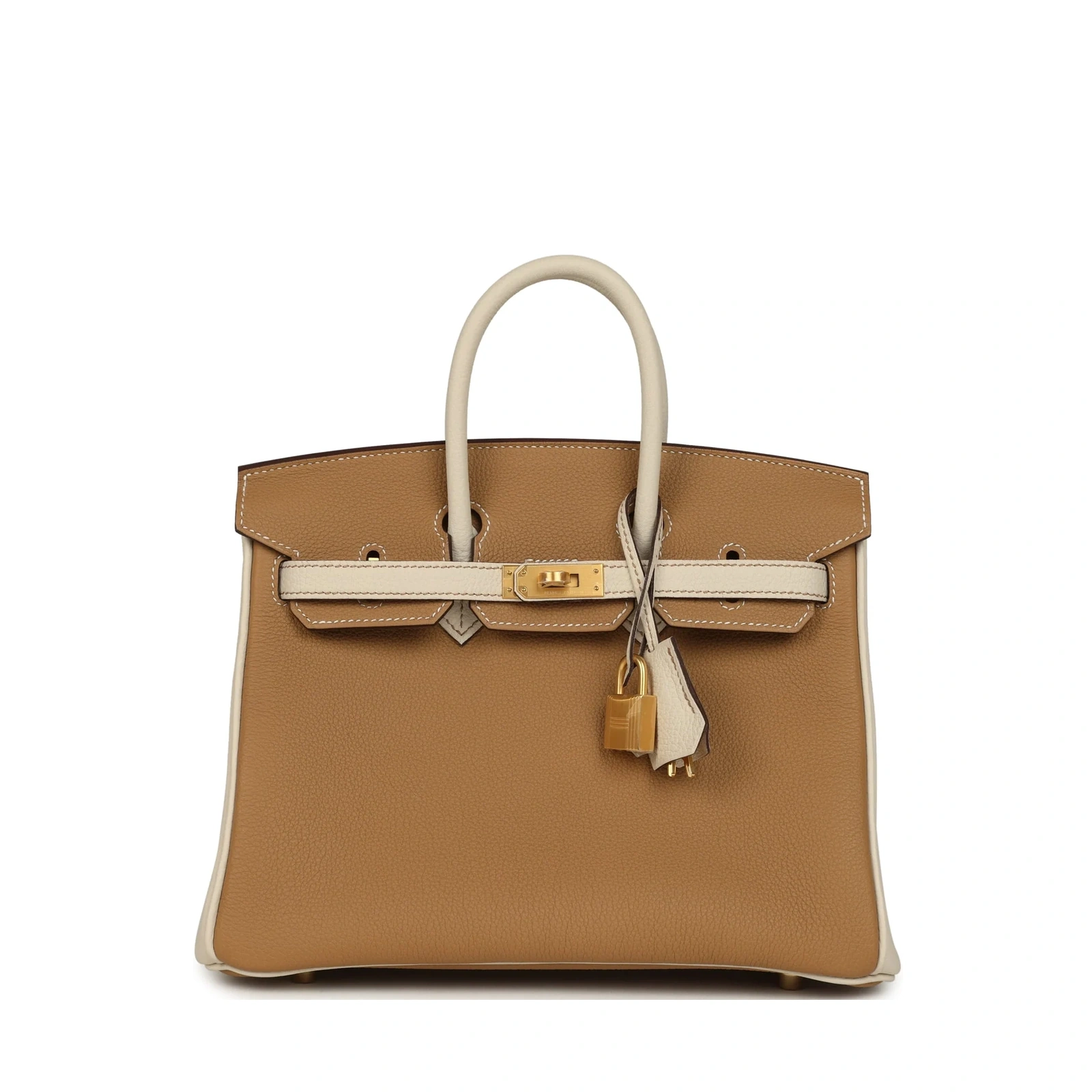 Birkin 25 HSS (Special Order) Biscuit Craie Togo Brushed Gold Hardware
