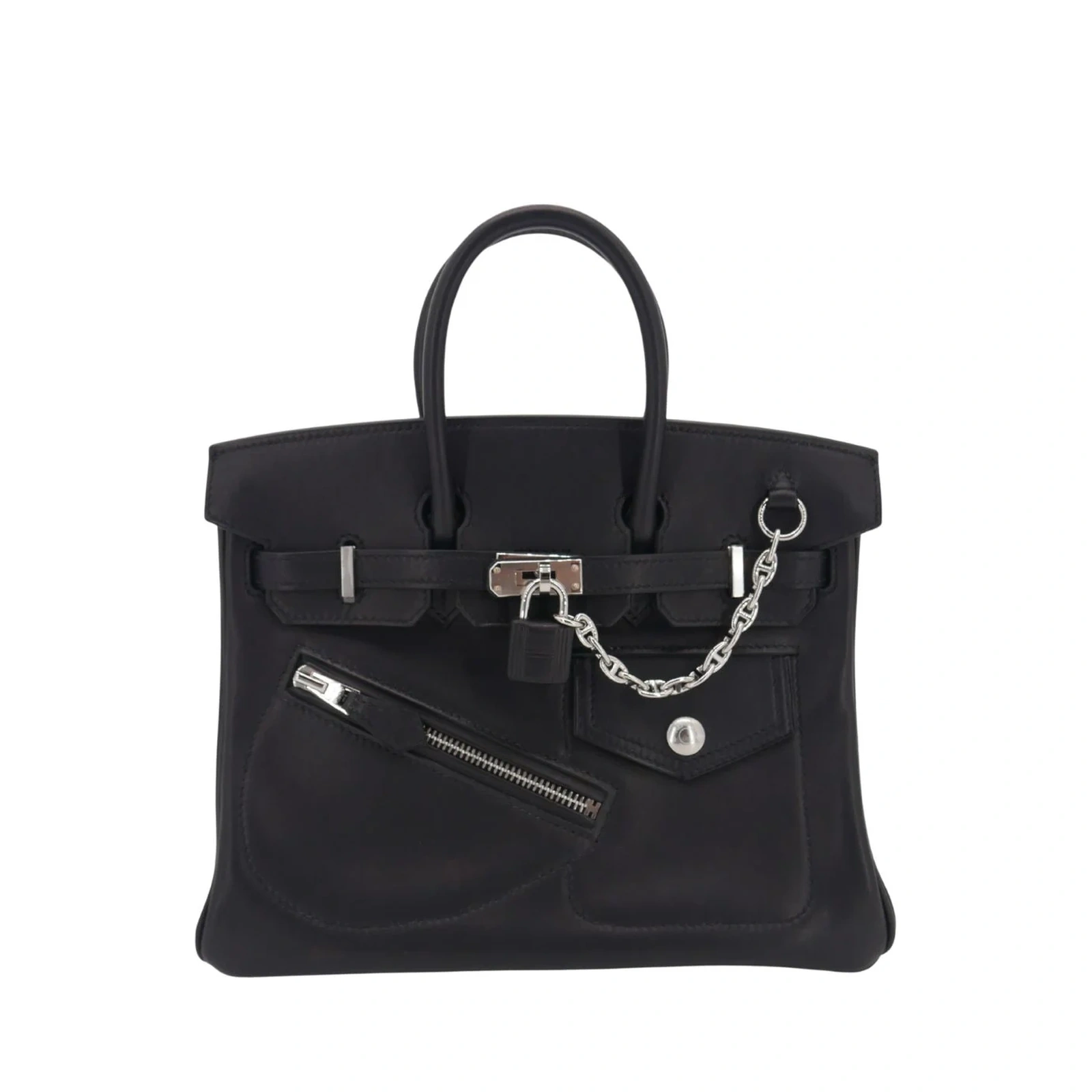 Birkin 25 Rock Black Volupto Palladium Hardware
