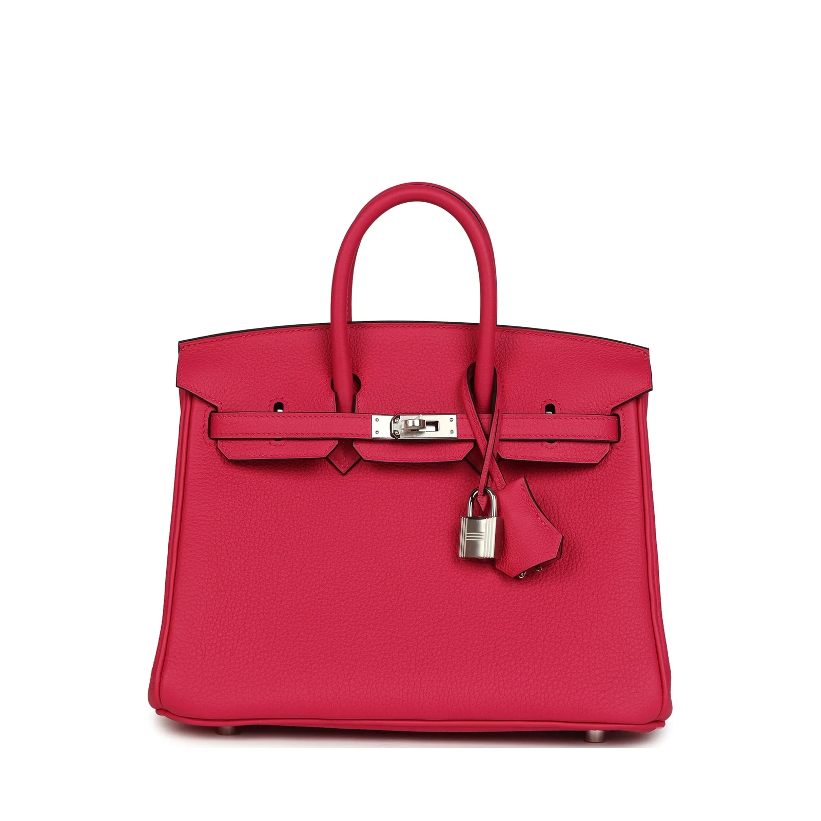 Birkin 25 Rose Mexico Togo Palladium Hardware