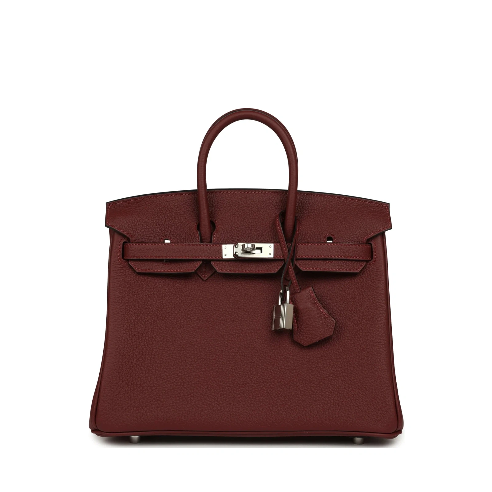 Birkin 25 Rouge H Togo Palladium Hardware