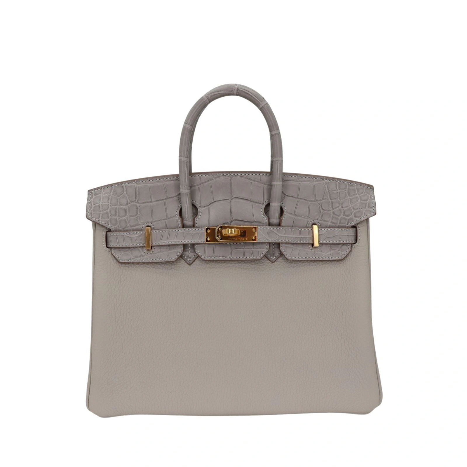 Birkin 25 Touch Gris Perle Matte Togo Gold Hardware