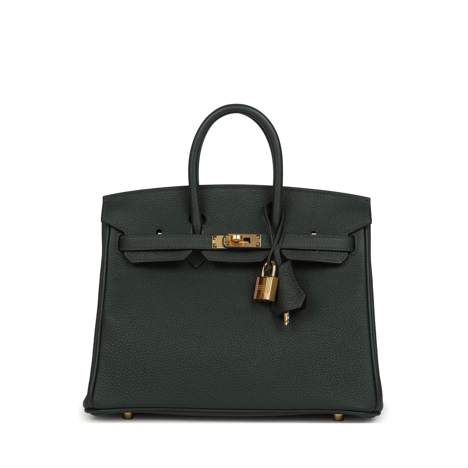 Birkin 25 Vert Foncé Togo Gold Hardware