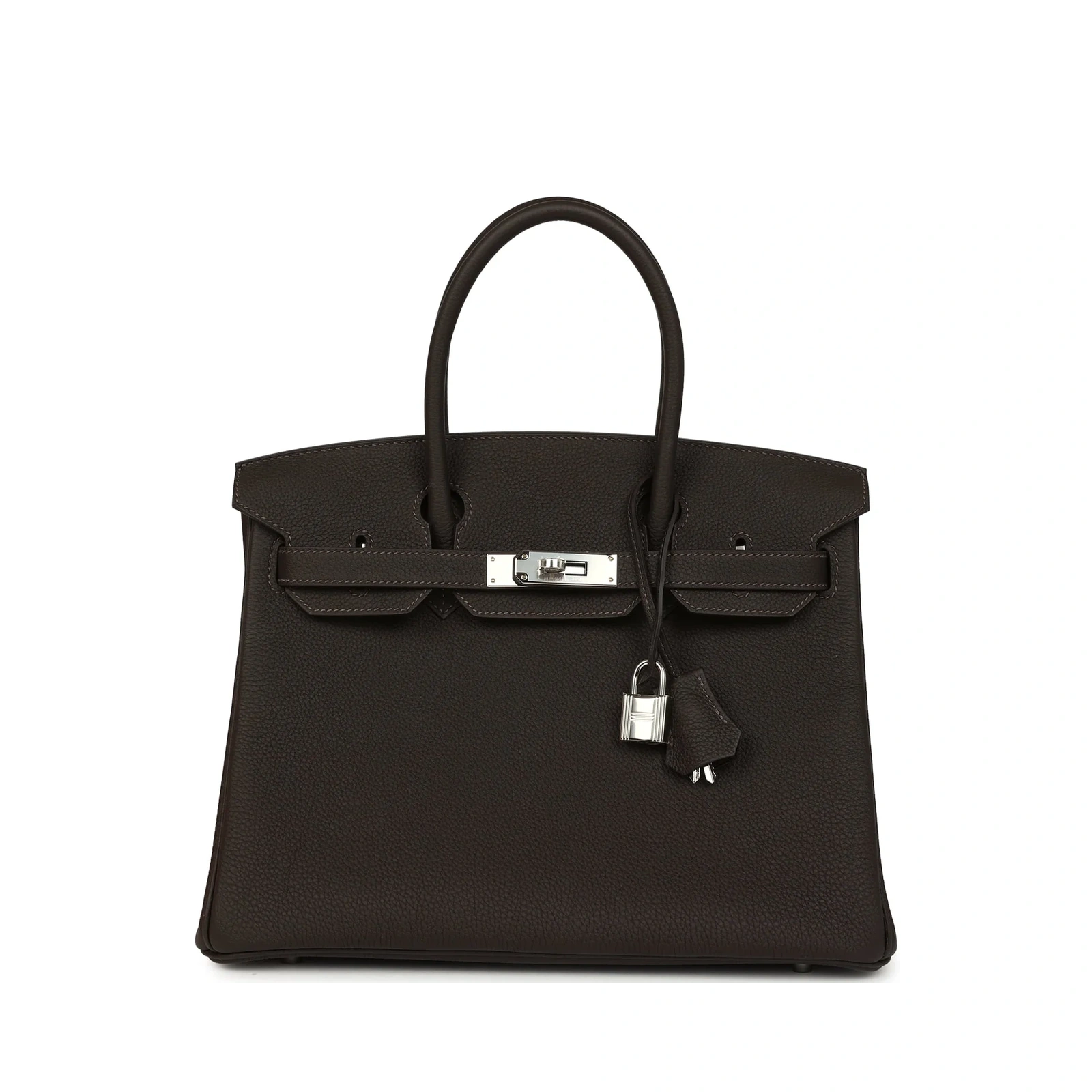 Birkin 30 Bai Brun Togo Palladium Hardware