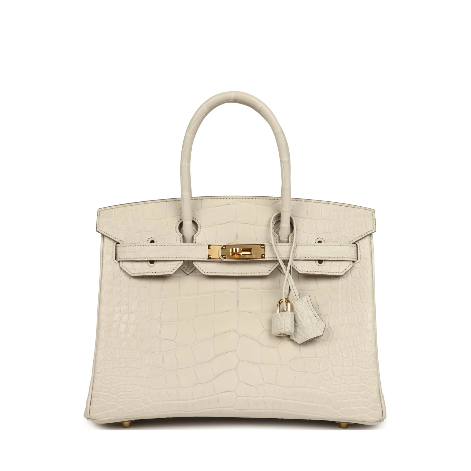 Birkin 30 Béton Matte Alligator Gold Hardware