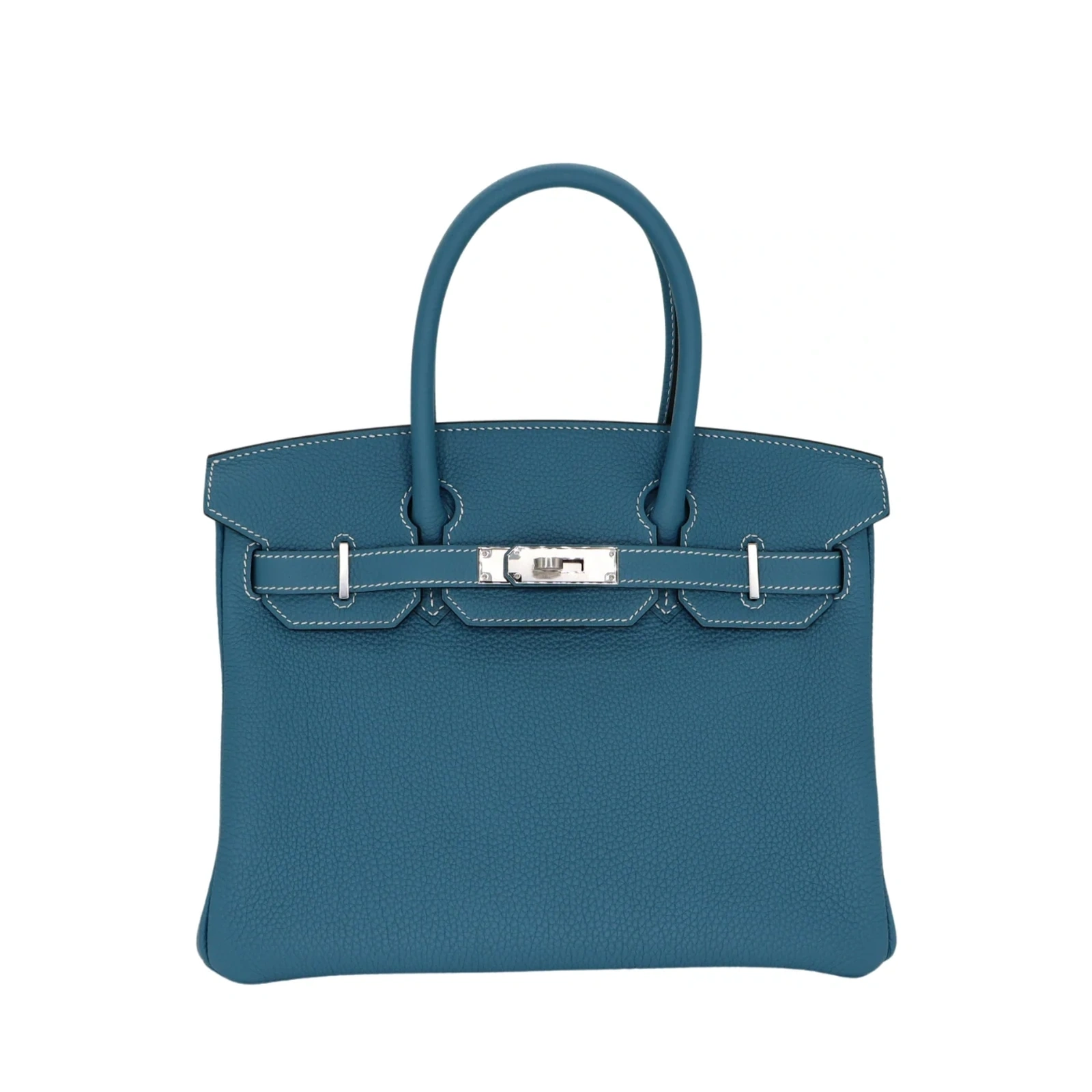 Birkin 30 Bleu Jean Togo Palladium Hardware