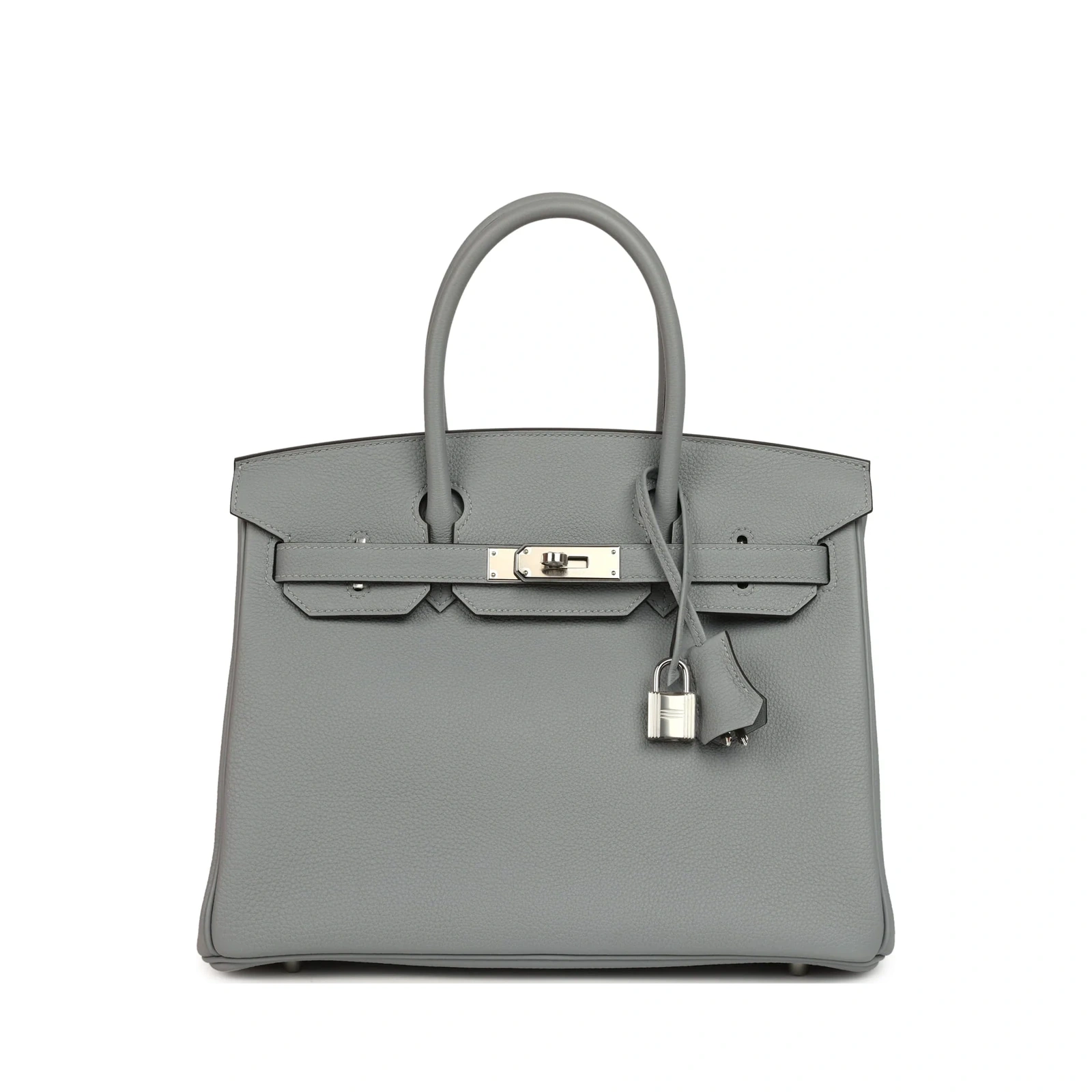 Birkin 30 Gris Pantin Togo Palladium Hardware