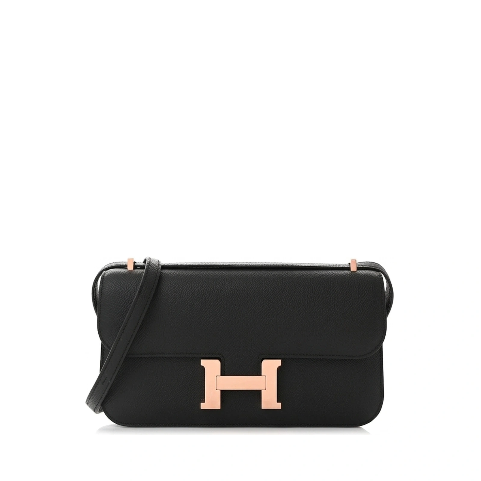 Constance Élan Black Epsom Rose Gold Hardware