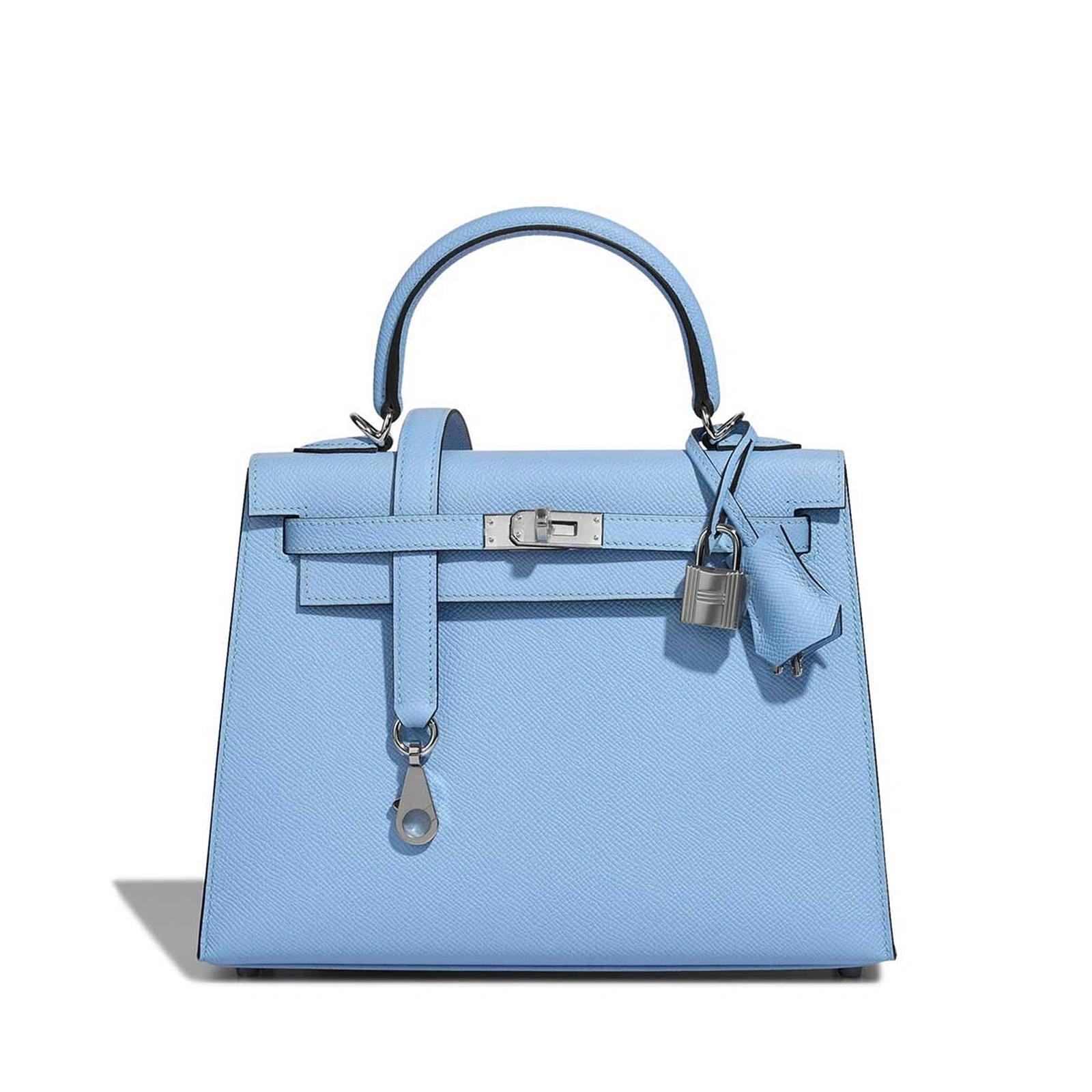 Kelly 25 Céleste Epsom Palladium Hardware