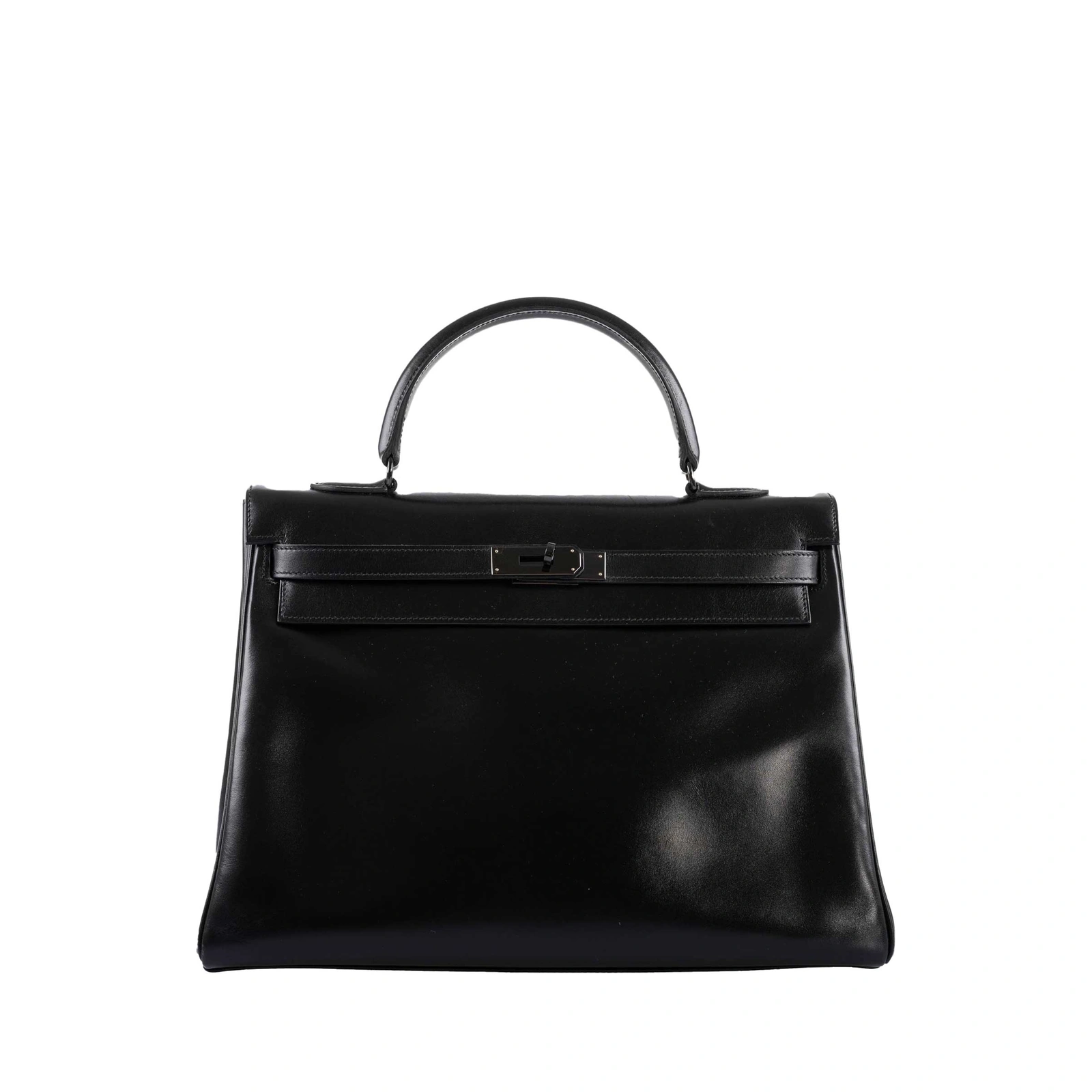 Kelly 35 So Black Box Calf Black PVD Hardware